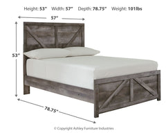 Wynnlow Full Crossbuck Panel Bed