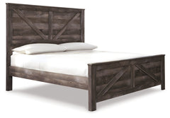Wynnlow King Crossbuck Panel Bed, Dresser, Mirror and Nightstand