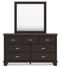 Covetown Twin Panel Bed, Dresser and Mirror