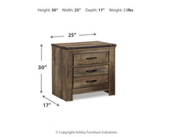 Trinell Queen Poster Bed and Nightstand