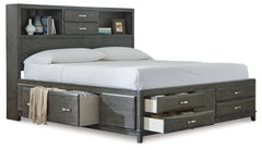 Caitbrook Queen Storage Bed, Dresser, Mirror and Nightstand