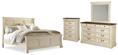 Bolanburg California King Panel Bed, Dresser, Mirror and Chest