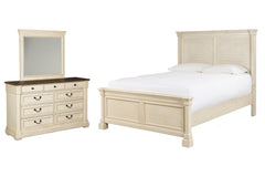 Bolanburg Queen Panel Bed, Dresser and Mirror