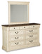 Bolanburg King Panel Bed, Dresser, Mirror, Chest and 2 Nightstands