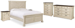 Bolanburg Queen Panel Bed, Dresser, Chest and 2 Nightstands