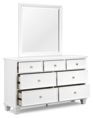 Fortman Twin Panel Bed, Dresser and Mirror