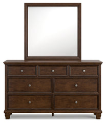 Danabrin King Panel Bed, Dresser and Mirror