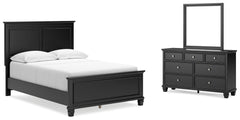 Lanolee Full Panel Bed, Dresser and Mirror