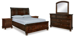 Porter Queen Storage Bed, Dresser, Mirror and 2 Nightstands