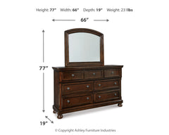 Porter King Panel Bed, Dresser, Mirror and Chest
