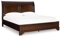 Trellington Queen Sleigh Storage Bed