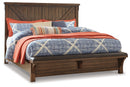 Lakeleigh California King Panel Bed with Upholstered Bench