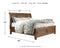 Flynnter California King Sleigh Bed with 2 Storage Drawers