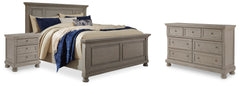 Lettner Queen Panel Bed, Dresser, and Nightstand
