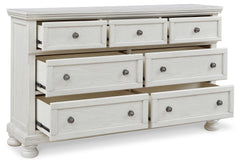 Robbinsdale Queen Panel Bed, Dresser, Chest and 2 Nightstands