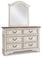 Realyn Twin Panel Bed, Dresser, Mirror, Chest and Nightstand