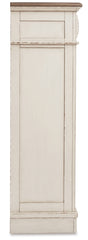 Realyn Queen Upholstered Panel Bed and Chest