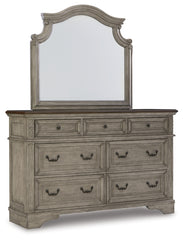 Lodenbay Queen Upholstered Panel Bed, Dresser, Mirror, Chest and Nightstand