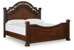 Lavinton King Poster Bed, Dresser, Mirror and Nightstand