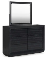 Londer King Panel Bed, Dresser and Mirror