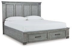 Russelyn King Panel Storage Bed, Dresser, Mirror and 2 Nightstands