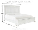 Kanwyn Queen Panel Bed with Storage Bench