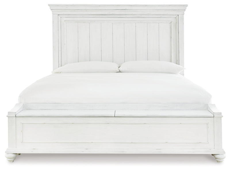Kanwyn Queen Panel Bed with Storage Bench