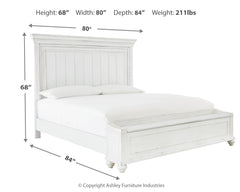 Kanwyn King Panel Bed with Storage Bench