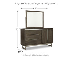 Arkenton King Panel Bed, Dresser, Mirror, Chest and 2 Nightstands