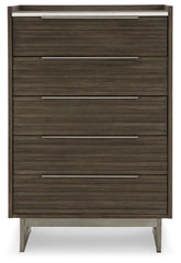 Arkenton King Panel Bed, Dresser, Mirror, Chest and 2 Nightstands