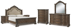 Charmond Queen Sleigh Bed, Dresser, Mirror, Chest and 2 Nightstands
