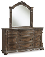 Charmond King Sleigh Bed, Dresser, Mirror, Chest and Nightstand
