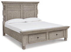 Harrastone Queen Panel Bed, Dresser and Mirror