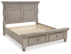 Harrastone Queen Panel Bed, Dresser and Mirror