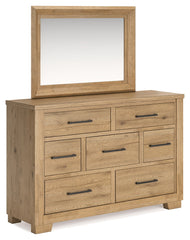 Galliden Queen Panel Bed, Dresser and Mirror