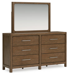 Cabalynn Queen Upholstered Bed, Dresser and Mirror