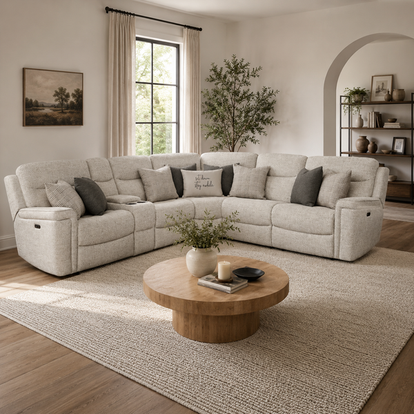 Fluff Daddy 6-Piece Reclining Sectional