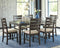 Rokane Dining Table and Chairs (Set of 7)