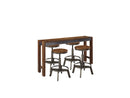 Torjin Counter Height Dining Table with 4 Barstools