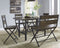 Kavara Counter Height Dining Table with 4 Barstools