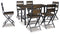 Kavara Counter Height Dining Table with 4 Barstools