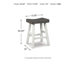 Glosco Counter Height Bar Stool (Set of 2)