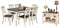 Whitesburg Dining Table and 6 Chairs with Server