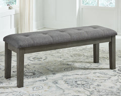 Hallanden Dining Table, 4 Chairs, and Bench