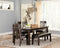 Haddigan Dining Table with 4 Chairs and Bench