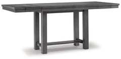 Myshanna Counter Height Dining Table, 4 Barstools and Bench