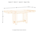 Moriville Counter Height Dining Extension Table