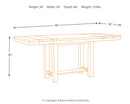 Moriville Counter Height Dining Table with 4 Barstools, Bench, and Server