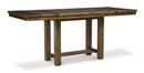 Moriville Counter Height Dining Table with 4 Barstools and Bench