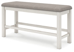 Robbinsdale Counter Height Dining Table, 2 Barstools, Bench and Server